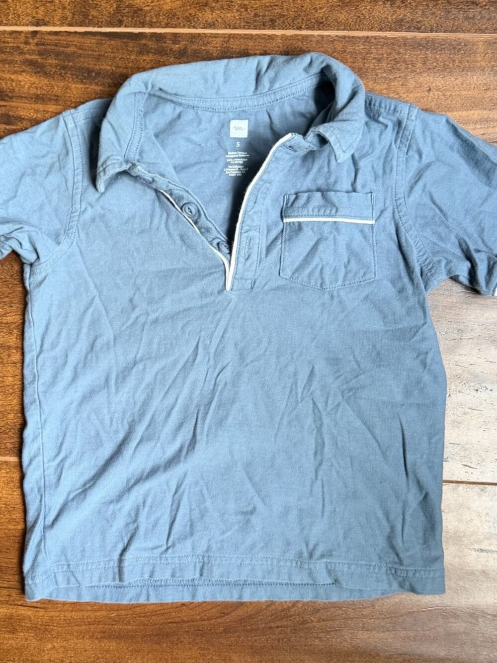 Tea Collection Piped Polo :: Cornflower